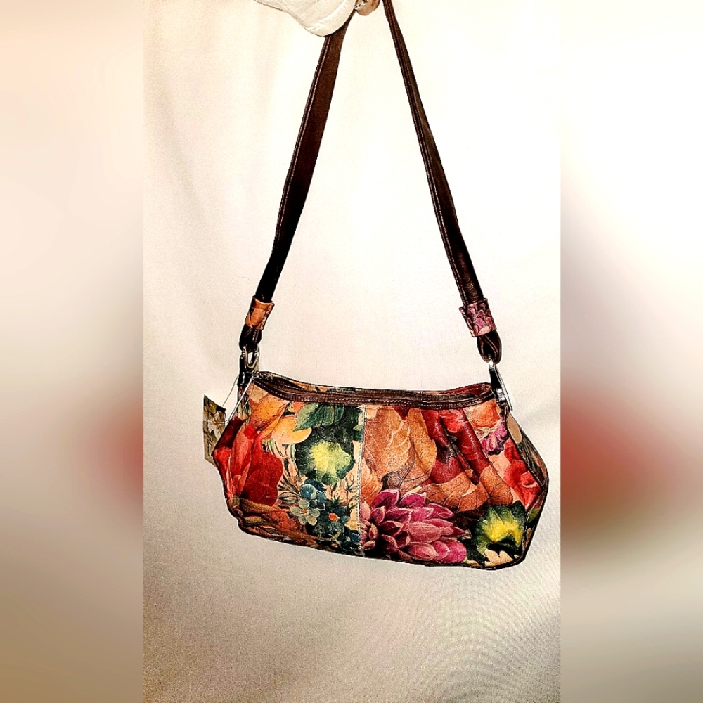 Mira Flores Floral Leather Bag-NWT-#Patricia Nash
